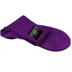 chaussettes homme violet