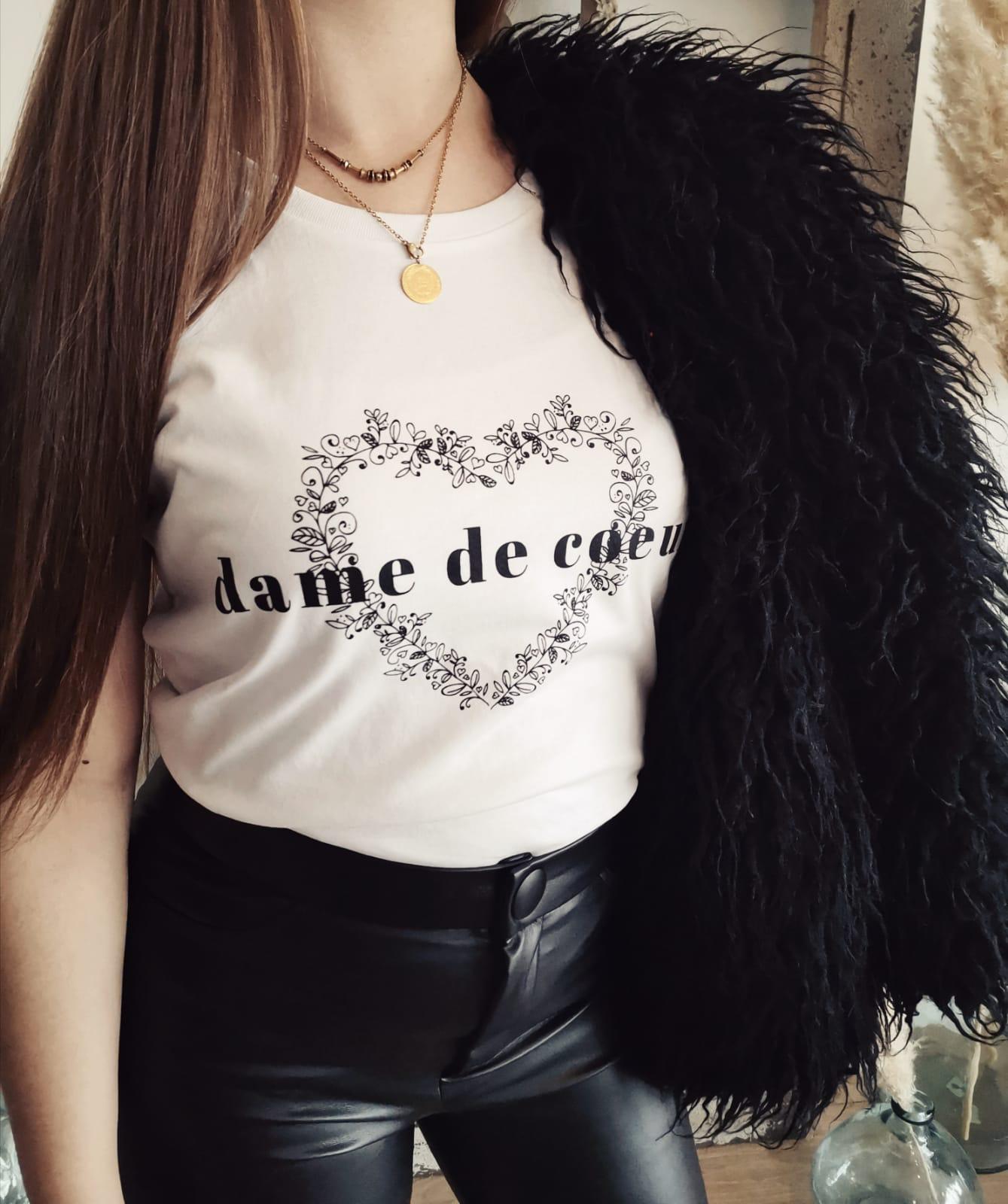 T shirt dame de coeur online