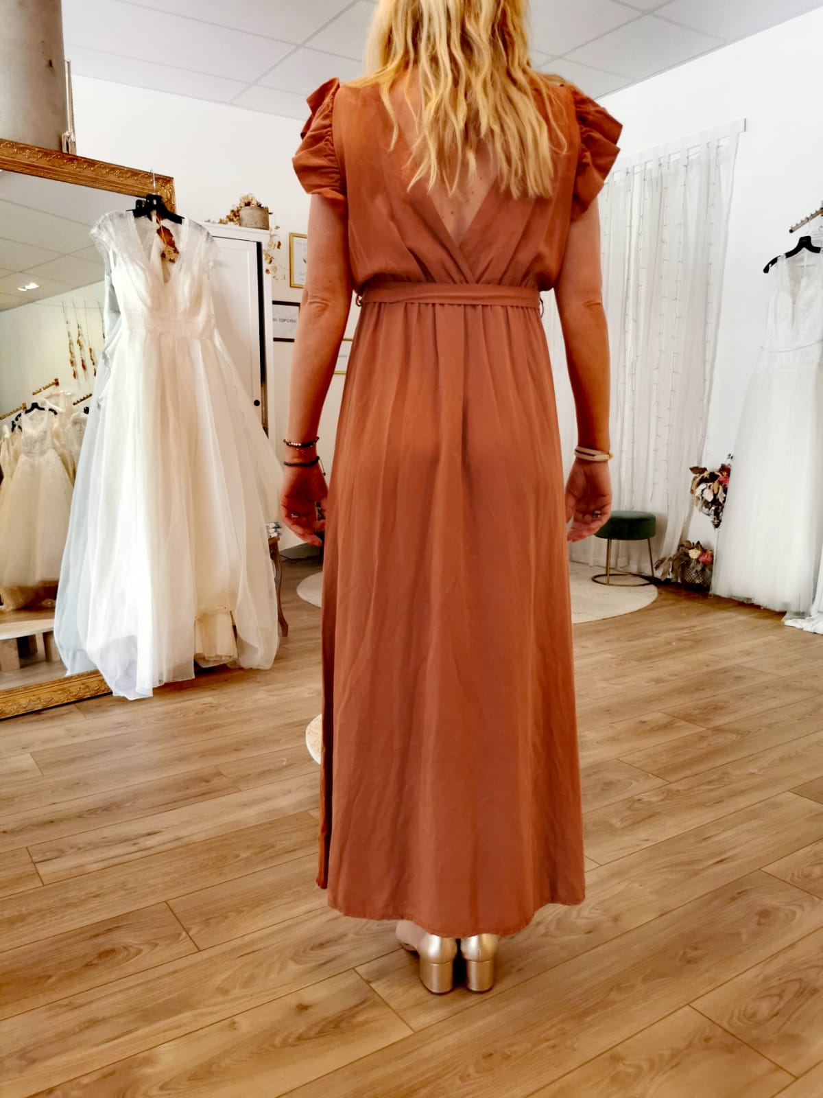 Robe Lola Longue Terracotta