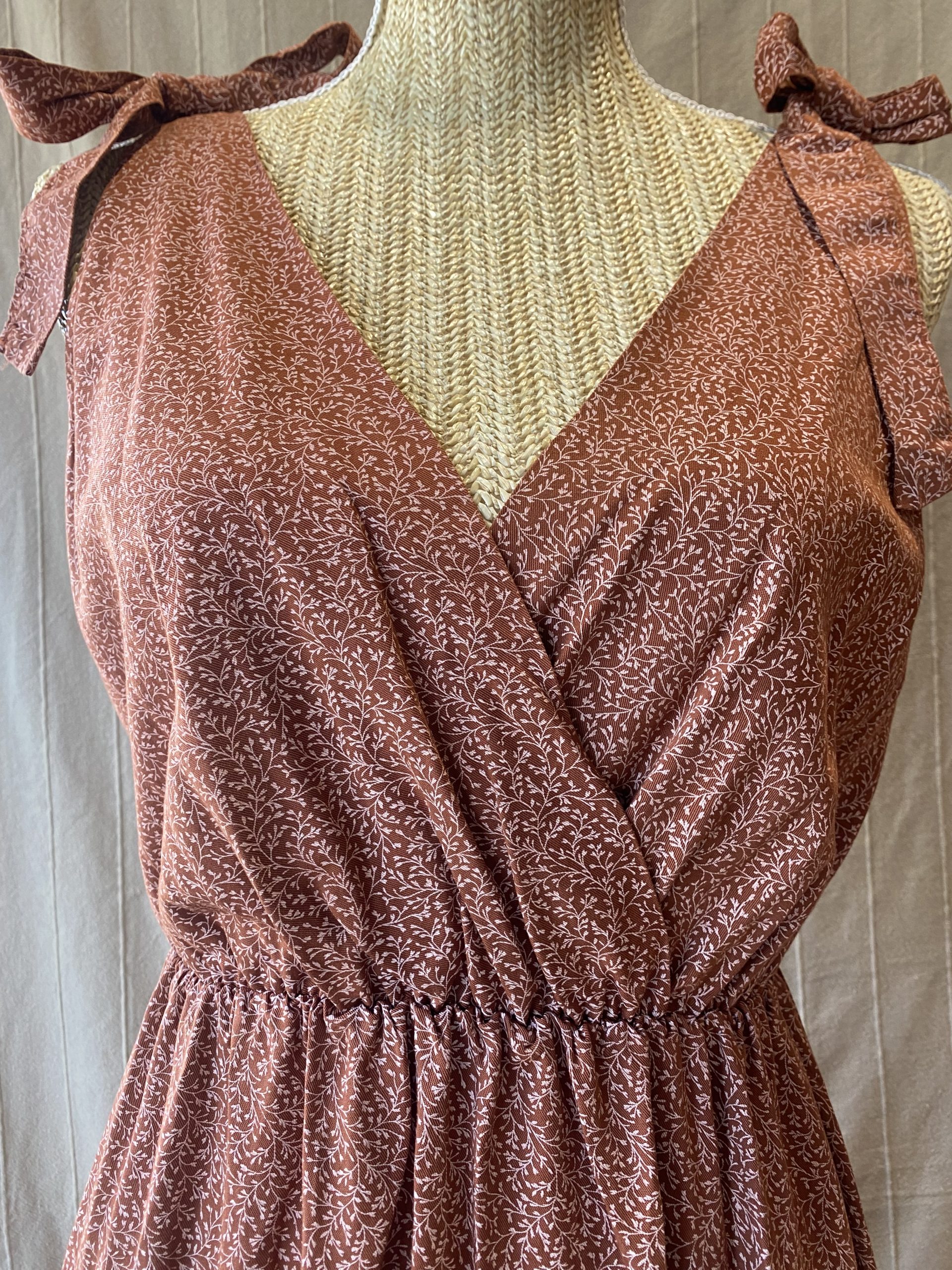 Robe Liberty longue Terracotta